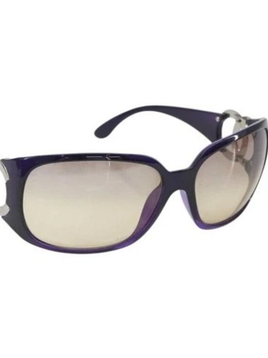 CHANEL Sunglasses plastic Purple CC Auth SW2002 main image 8